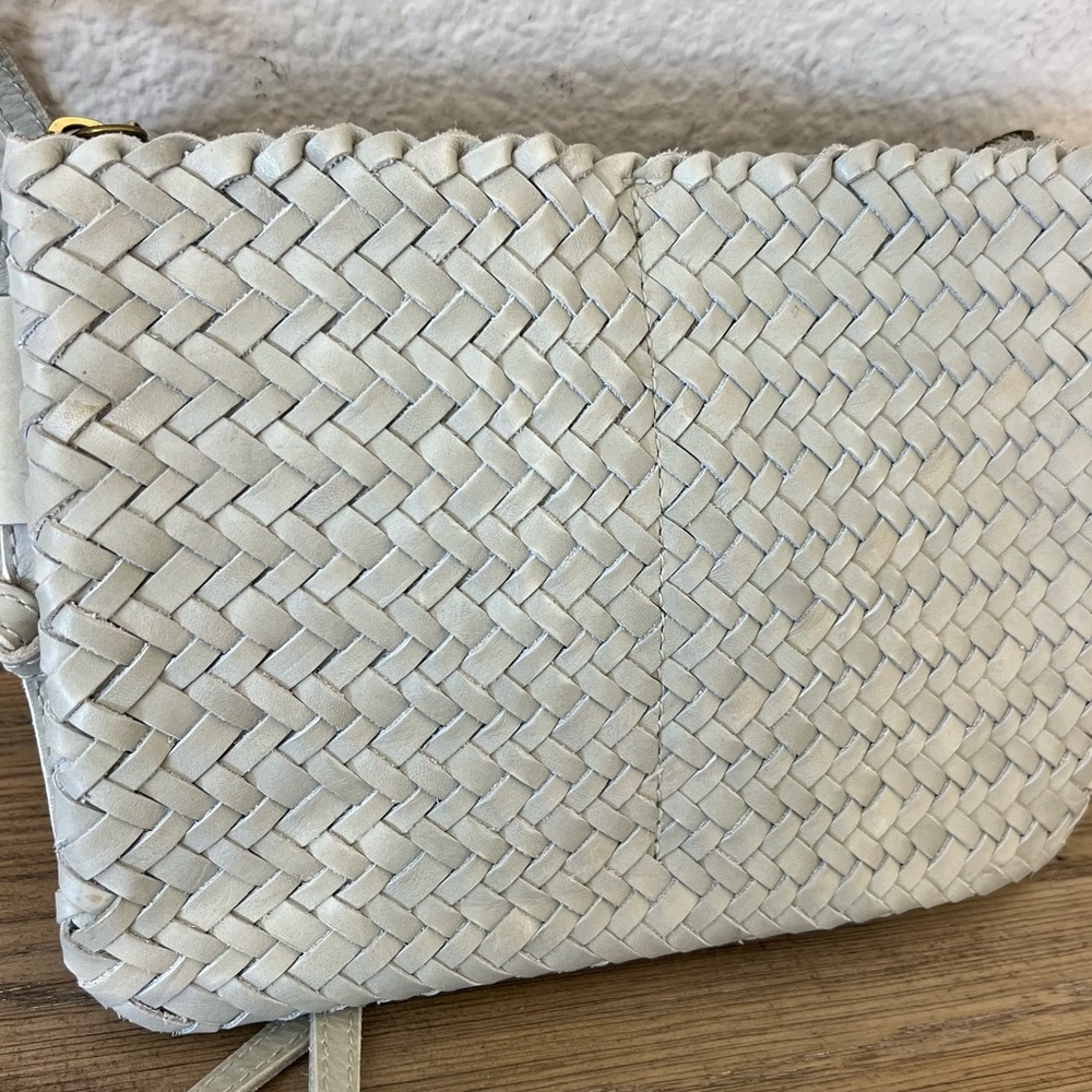 Madewell the knotted crossbody bag woven leather ashen sage green - Picture 11 of 14